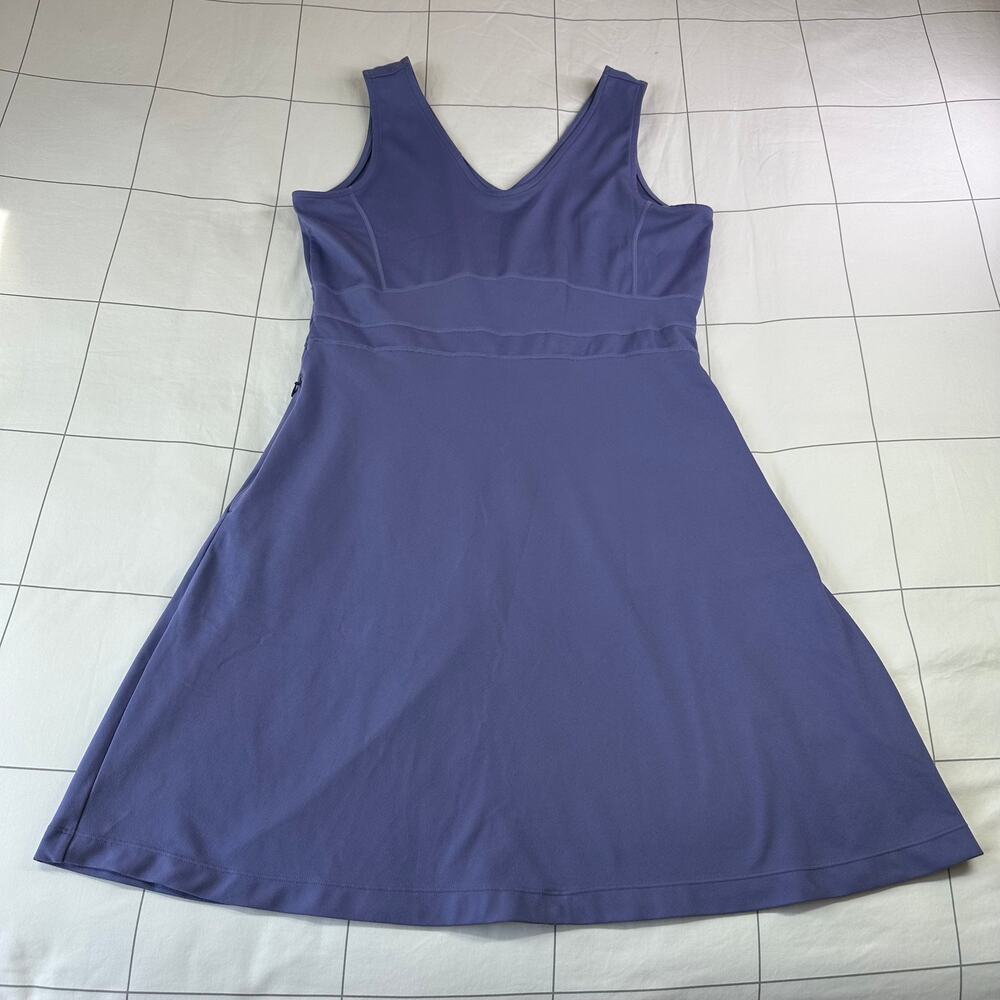 Title Nine Dress Womens Large Purple Dream V Neck Sleeveless Fit Flare Casual